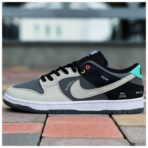 Чоловічі кросівки nike sb dunk low чорний сірий, чорні шкіряні кросівки nike sb dank сірий