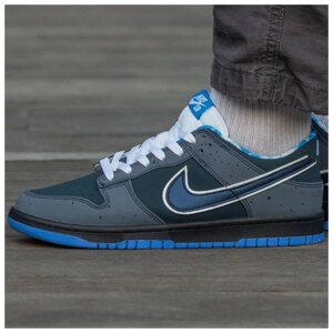 Чоловічі кросівки Nike SB Dunk Low "Blue Lobster", сині шкіряні кросівки найк сб данк лобстер