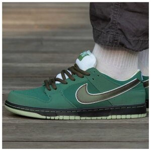 Чоловічі кросівки Nike SB Dunk Low "Green Lobster", зелені шкіряні кросівки найк сб данк лобстер