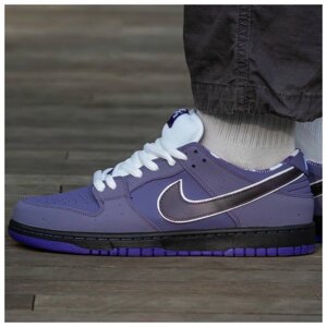 Чоловічі кросівки Nike SB Dunk Low "Purple Lobster", фіолетові шкіряні кросівки найк сб данк лобстер