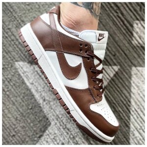 Чоловічі кросівки Nike SB Dunk Low Wmns "Brown Sail", коричневі шкіряні кросівки найк сб данк лов