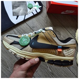 Чоловічі кросівки Nike Zoom Vomero 5 Off-White Beige Black FN7649-419, бежеві найк зум вомеро 5 офф вайт