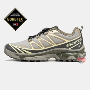 Чоловічі кросівки Salomon XT-6 Gore-Tex GTX Brown, водонепроникні кросівки саломон хт6 гортекс