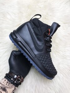 Чоловічі / жіночі зимові кросівки єврозони Nike Lunar Force 1 Duckboot '17 Чорний, Nike Lunar Fores Dakbut LF 1