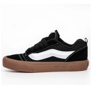 Чоловічі / жіночі кеди Vans KNU Skool Black White Gum VN0009QCB9M, чорні кросівки ванс кну вилиць