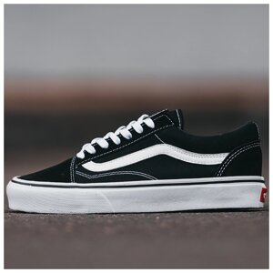 Чоловічі / жіночі кеди Vans Old Skool Classic Black White, унісекс чорно-білі ванс олд скул чорні кросівки