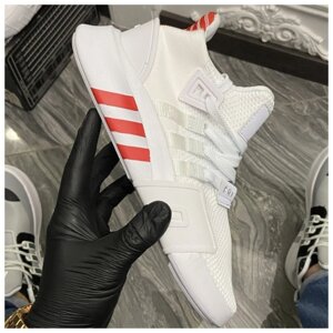 Чоловічі / жіночі кросівки Adidas Equipment EQT White Red, білі кросівки Адідас еквіпмент ект