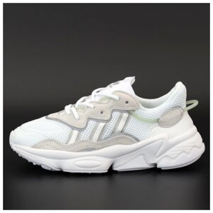 Чоловічі / жіночі кросівки Adidas Ozweego Adiprene Pride White, білі кросівки адідас озвиго рефективні