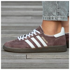 Чоловічі / жіночі кросівки Adidas Spezial Brown White, коричневі замшеві кросівки адідас поспішав спеціал