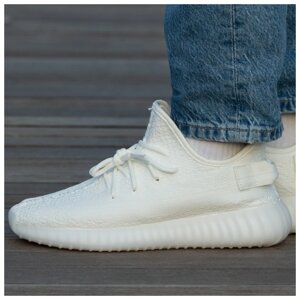 Чоловічі / жіночі кросівки Adidas Yeezy Boost 350 V2 Triple White, білі кросівки Адідас ізі буст 350 в2