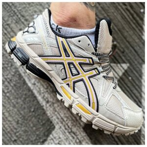 Чоловічі / жіночі кросівки Asics Gel-Kahana 8 Beige Gold Black, бежеві шкіряні кросівки асікс гель кахана 8