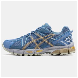 Чоловічі / жіночі кросівки Asics Gel-Kahana 8 Blue Yellow, сині шкіряні кросівки асикс гель кахана 8