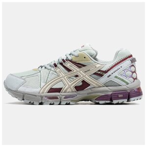 Чоловічі / жіночі кросівки Asics Gel-Kahana 8 Grey Burgundy, сірі кросівки асикс гель кахана 8