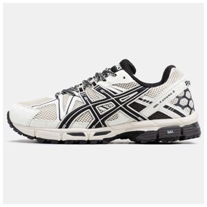 Чоловічі / жіночі кросівки Asics Gel-Kahana 8 White Black, чорно-білі кросівки асикс гель кахана 8