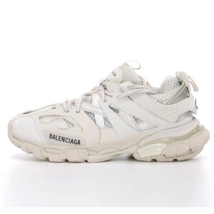 Чоловічі / жіночі кросівки Balenciaga Track White, білі шкіряні кросівки баленсіага трек баленсіяга