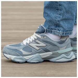 Чоловічі / жіночі кросівки New Balance 9060 Arctic Grey весна-осінь, замшеві кросівки нью беланс 9060 NB нб