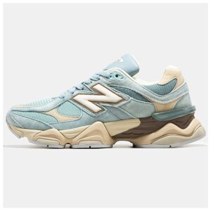 Чоловічі / жіночі кросівки New Balance 9060 Blue Haze U9060FNB, блакитні замшеві нью беланс 9060, NB 9060 нб