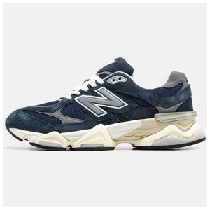 Чоловічі / жіночі кросівки New Balance 9060 Blue Outerspace U9060ECB, сині замшеві нью беланс NB 9060 нб