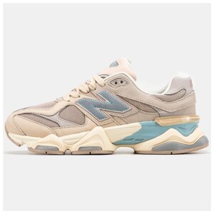 Чоловічі / жіночі кросівки New Balance 9060 Ivory Cream Pink Sand U9060WCG, шкіряні нью беланс 9060, NB 9060