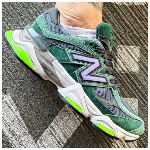 Чоловічі / жіночі кросівки New Balance 9060 Nightwatch Green, зелені замшеві нью беланс 9060 ню, NB 9060 нб