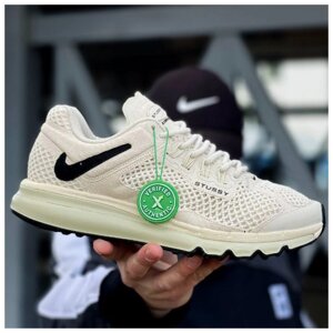 Чоловічі / жіночі кросівки Nike Air Max 2013 X Stussy Fossil Beige бежеві кросівки найк аір макс стуссі