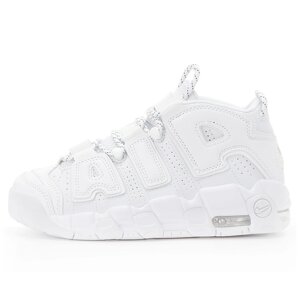 Чоловічі / жіночі кросівки Nike Air Max Uptempo White More, білі шкіряні кросівки найк Аір море аптемпо