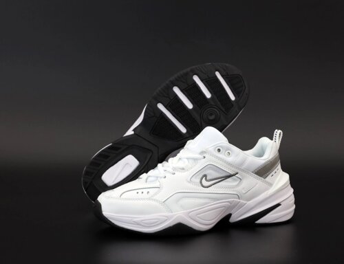 Чоловічі / жіночі кросівки Nike M2K Tekno, білі шкіряні кросівки найк м2К текно
