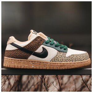 Чоловічі / жіночі кросівки Nike SB Dunk Low Safari, шкіряні кросівки Nike SB Dank Safari