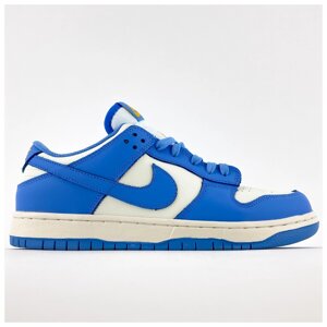 Чоловічі / жіночі кросівки Nike SB Dunk Low University Blue, сині шкіряні кросівки найк сб данк лов