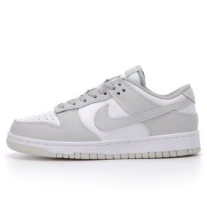 Чоловічі / жіночі кросівки Nike SB Dunk Low Vast Grey Fog White WMNS Photon Dust, сірі шкіряні найк сб данк