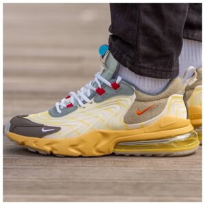 Чоловічі / жіночі кросівки Nike x Travis Scott Air Max 270 React Найк аїр макс 270 реакт Тревіс Cactus Trails