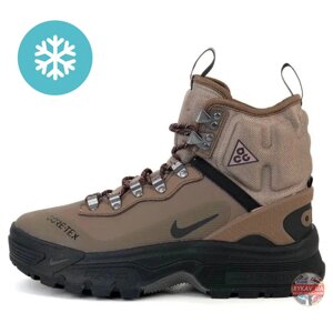 Чоловічі зимові черевики Nike ACG Air Zoom Gaiadome Gore-Tex Brown Black Winter, кросівки найк асг зум гортекс