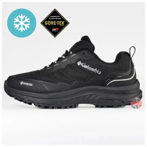 Чоловічі зимові кросівки Columbia Gore-Tex GTX Winter Termo Black, чорні теплі кросівки гортекс коламбія