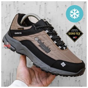 Чоловічі зимові кросівки Columbia Montrail Gore-Tex Brown Black коричневі кросівки коламбія монтрейл гортекс