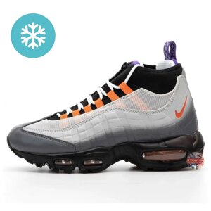 Чоловічі зимові кросівки Nike Air Max 95 Sneakerboot 806809-078 Greedy Edition Gray, сірі найк аїр макс 95