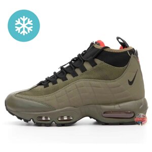 Чоловічі зимові кросівки Nike Air Max 95 Sneakerboot 806809-200 Dark Loden Green Khaki, хакі найк аїр макс 95