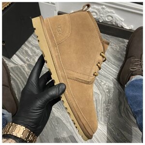 Чоловічі зимові Ugg Men Neumel Ginger коричневі замшеві уггі мен ньюмел черевики уги Ugg Classic Short Brown