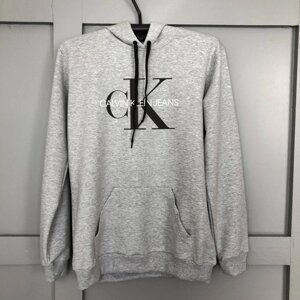 Чоловіче Меланжевої худі з принтом "Calvin Klein"