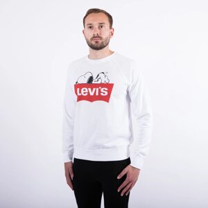 Чоловік білий реглан з принтом "Levis"