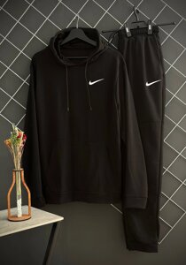 Чоловічий демісезонний спортивний костюм з худорлявості Nike чорний / костюм на весну, осінь Найк