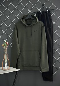 Чоловічий демісезонний спортивний костюм з худорлявості Nike кольори хакі / костюм на весну, осінь Найк