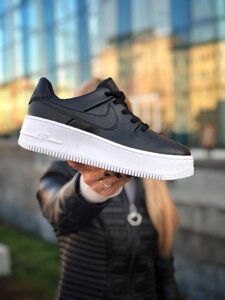 Nike Air Force 1 Чорний білий шавлія.