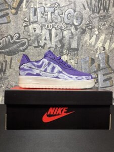 Nike Air Force 1 Low 07 QS Purple Skeleton Halloween