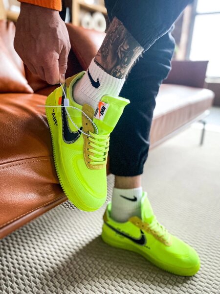 Nike Air Force 1 Low Off White Volt 1481831235 rykav ua