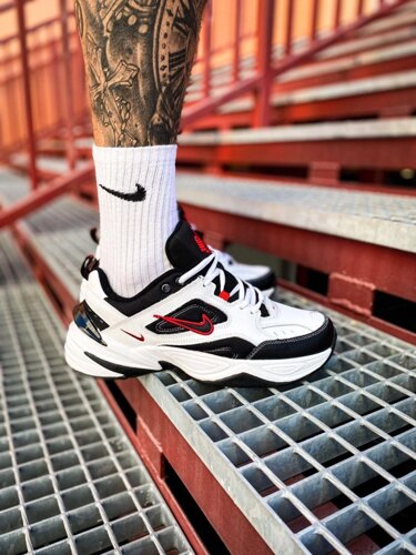 Nike M2K Tekno "White / Black / Red"