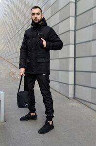 Nike Park Black Winter + Теплий Nike Teply Stans + Brack та рукавички як подарунок. Чоловічий комплект