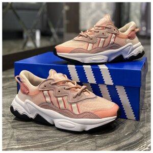 Женские кроссовки Adidas Ozweego Peach White, женские кроссовки адидас озвиго, жіночі кросівки Adidas Ozweego