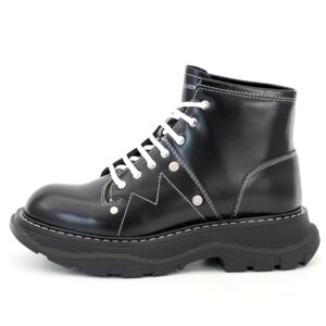 Жіночі черевики Alexander McQueen Tread Slick Boots александр маккуин черевики Alexander McQueen Tread lace-up