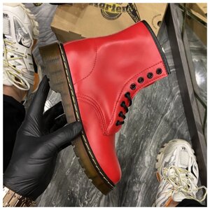 Женские ботинки Dr. Martens 1460 Red, ботинки доктор мартенс, жіночі черевики Dr Martens, ботінки мартінс