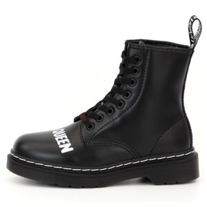 Жіночі черевики Dr Martens 1460 Sex Pistols Black Rolled Smooth God Save the Queen, чорні шкіряні ін мартинс